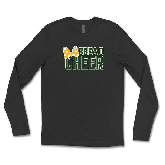 Brea O Cheer- Bow Long Sleeve Tee