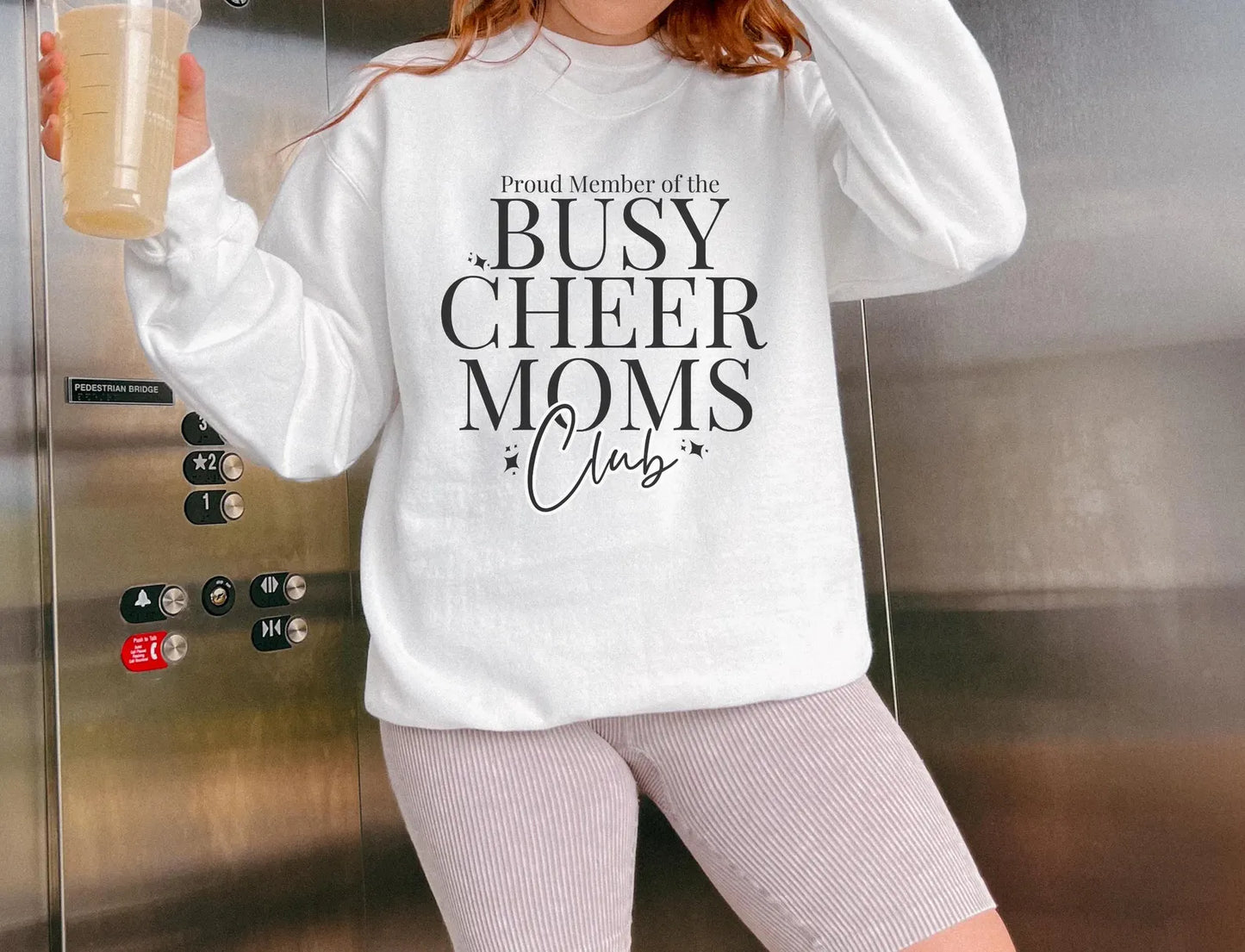 Busy Cheer Mom Unisex Crewneck Sweatshirt
