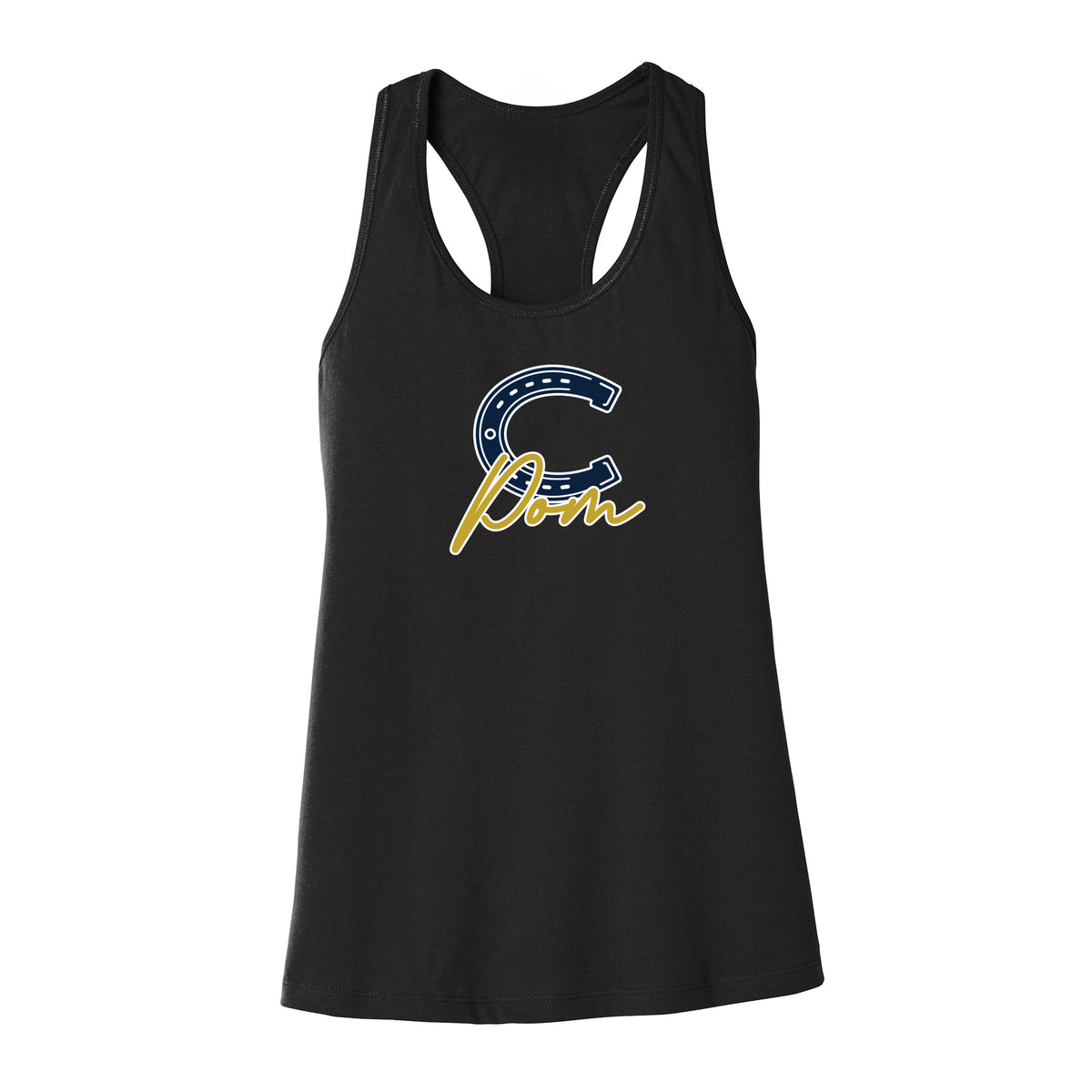 C Pom Script Racerback Tank