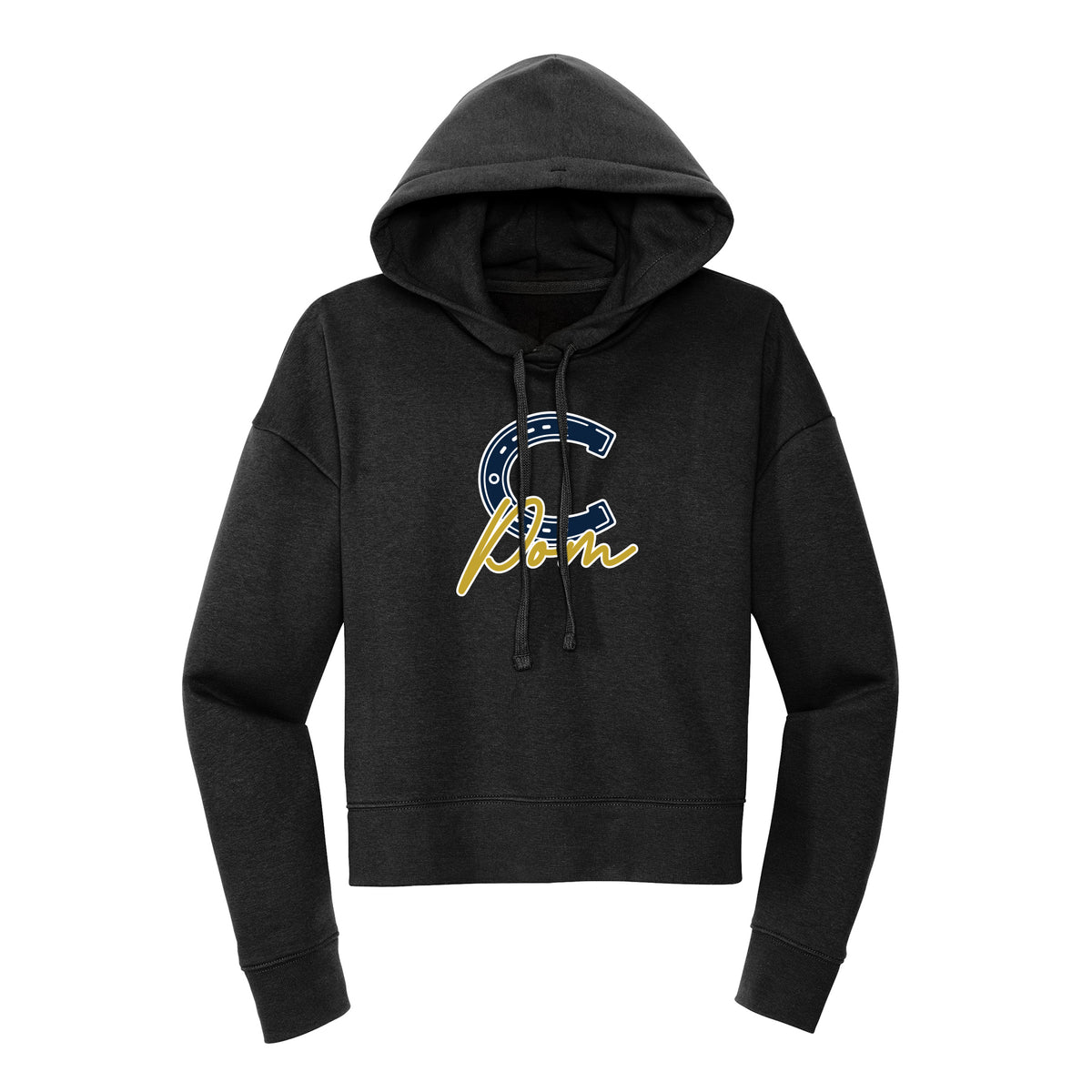 C Pom Cropped Hoodie