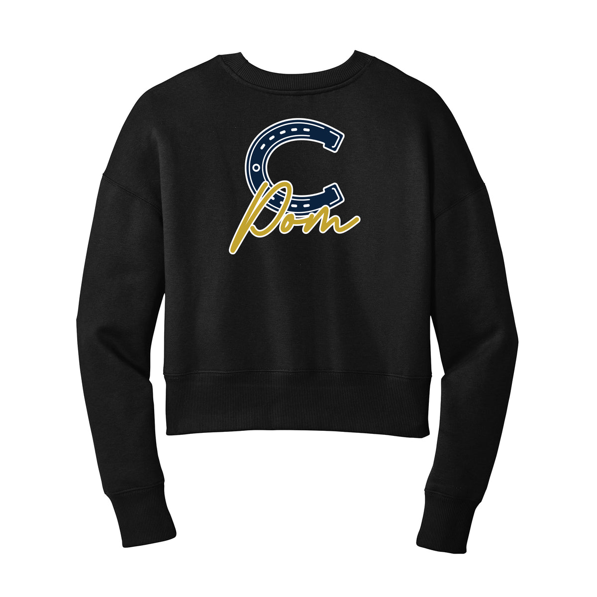 C Pom Cropped Crewneck Sweatshirt