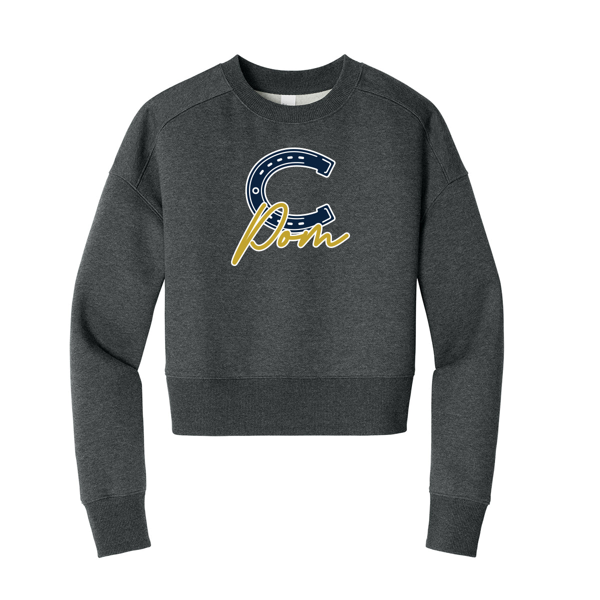 C Pom Cropped Crewneck Sweatshirt