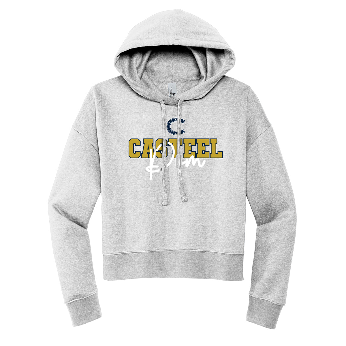 Casteel Pom Cropped Hoodie