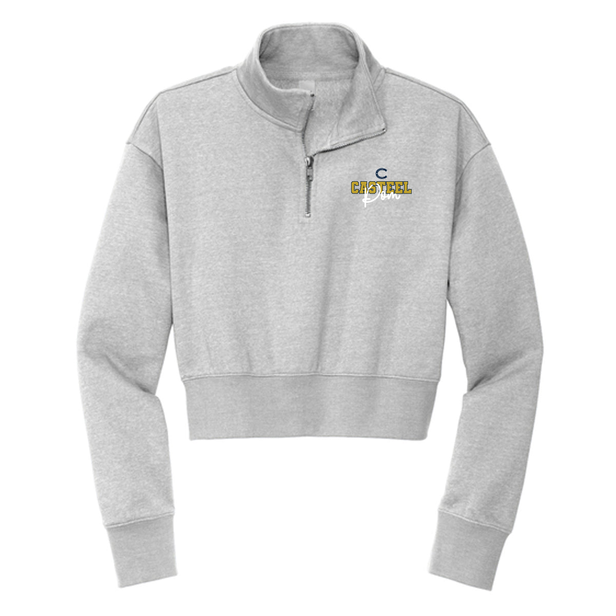 Casteel Pom Cropped 1/4 Zip Fleece