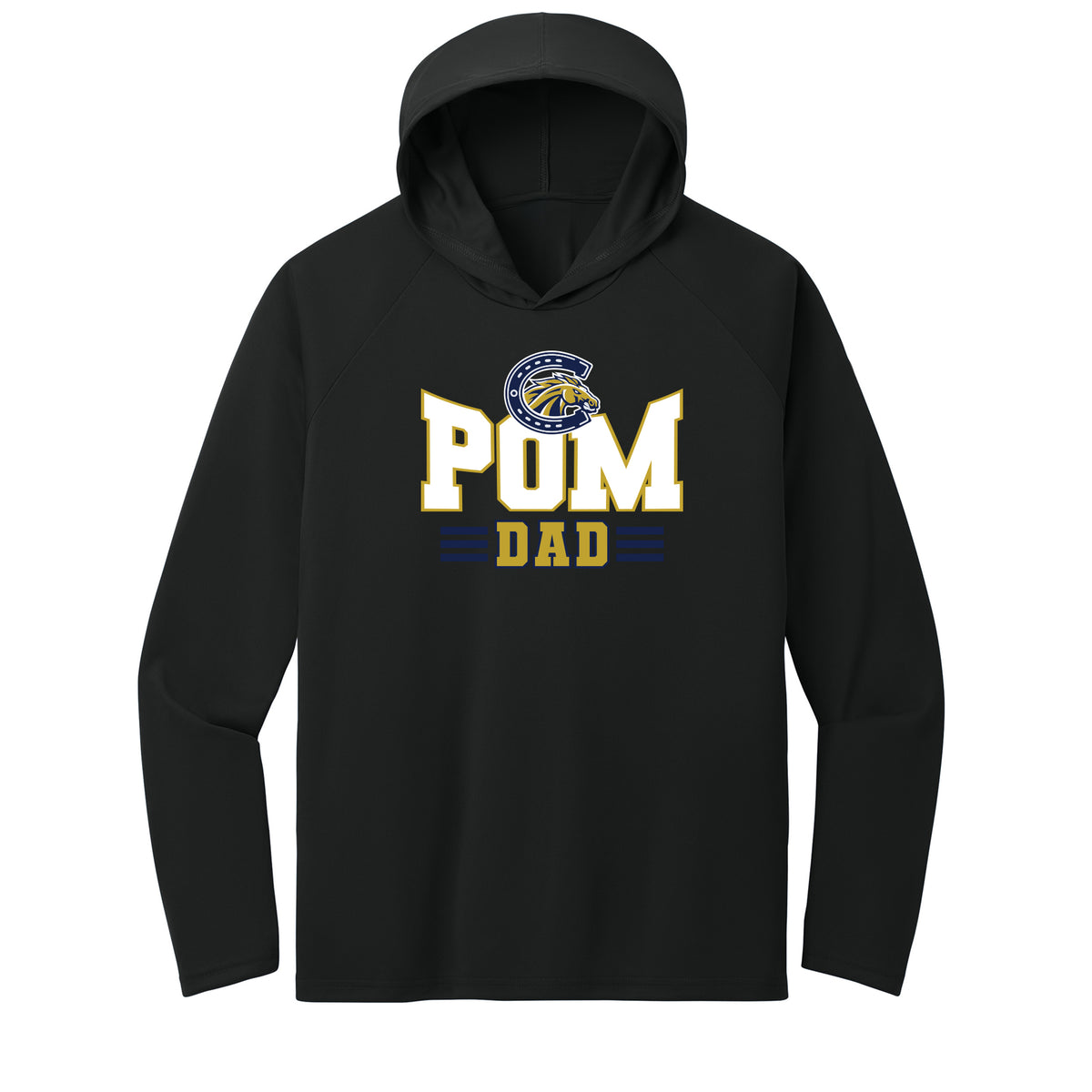 Casteel Pom Dad Performance Hooded Long Sleeve Tee