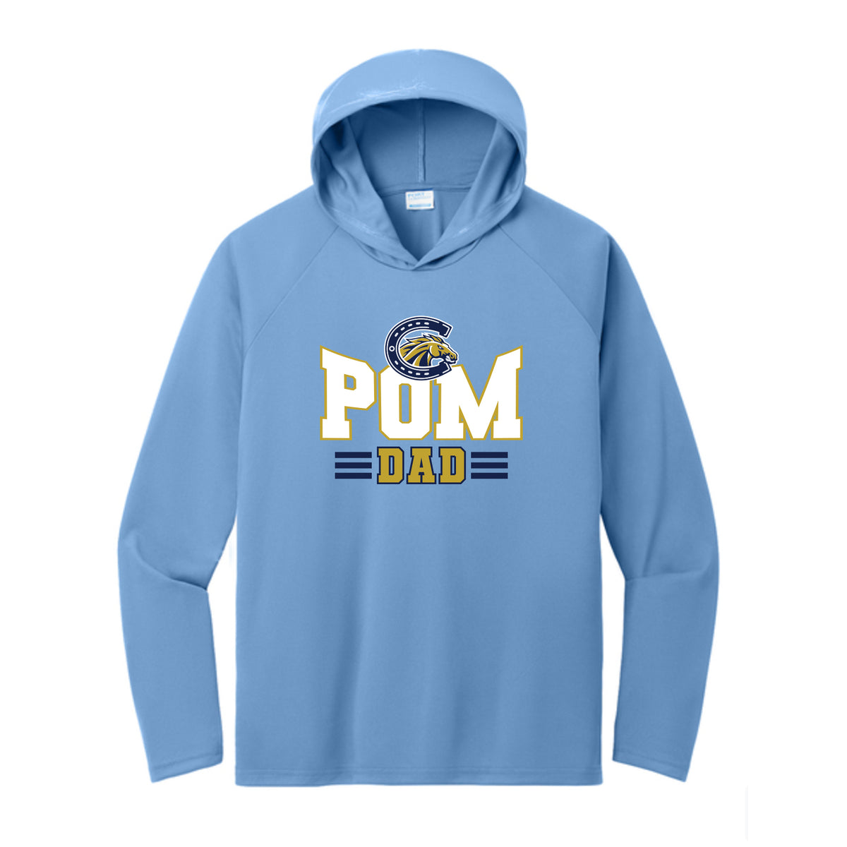 Casteel Pom Dad Performance Hooded Long Sleeve Tee