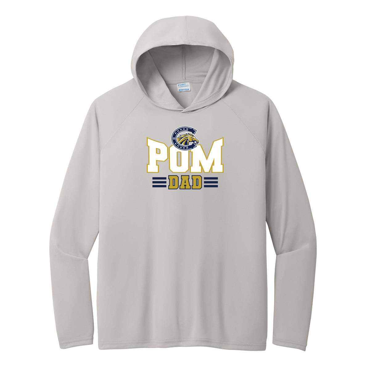 Casteel Pom Dad Performance Hooded Long Sleeve Tee
