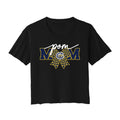 Casteel Pom Mom Bow Cropped Tee