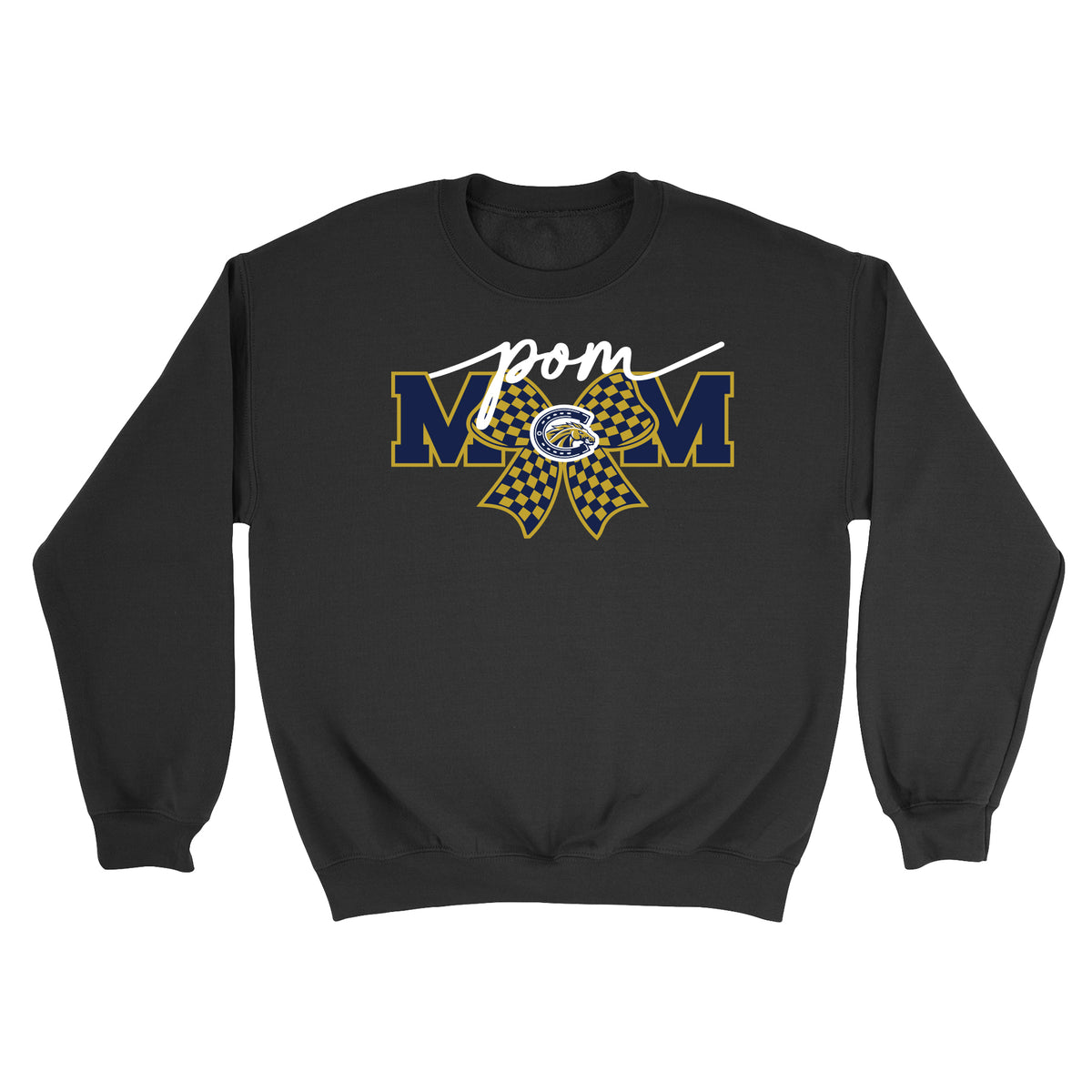 Casteel Pom Mom Bow Unisex Crewneck Sweatshirt