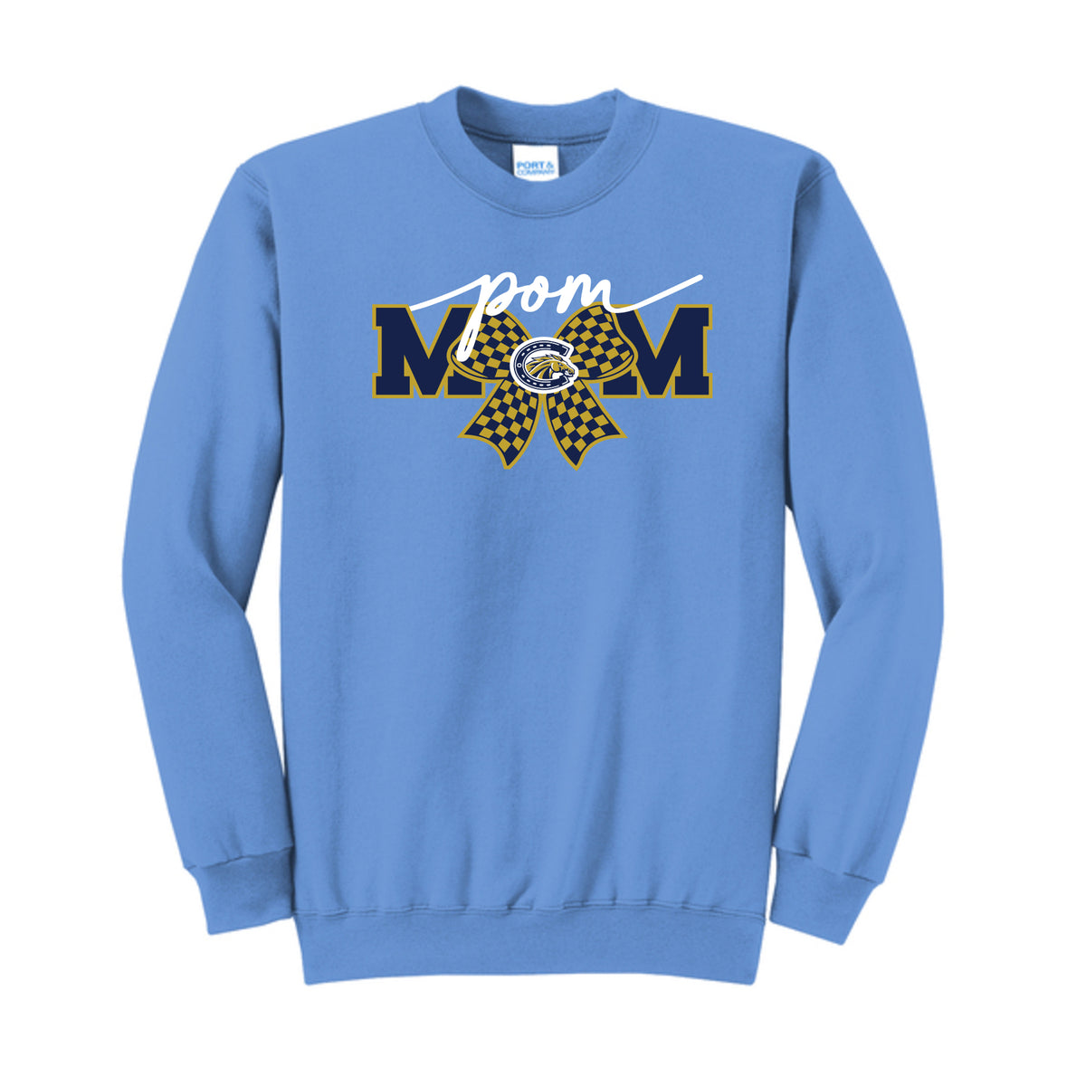 Casteel Pom Mom Bow Unisex Crewneck Sweatshirt