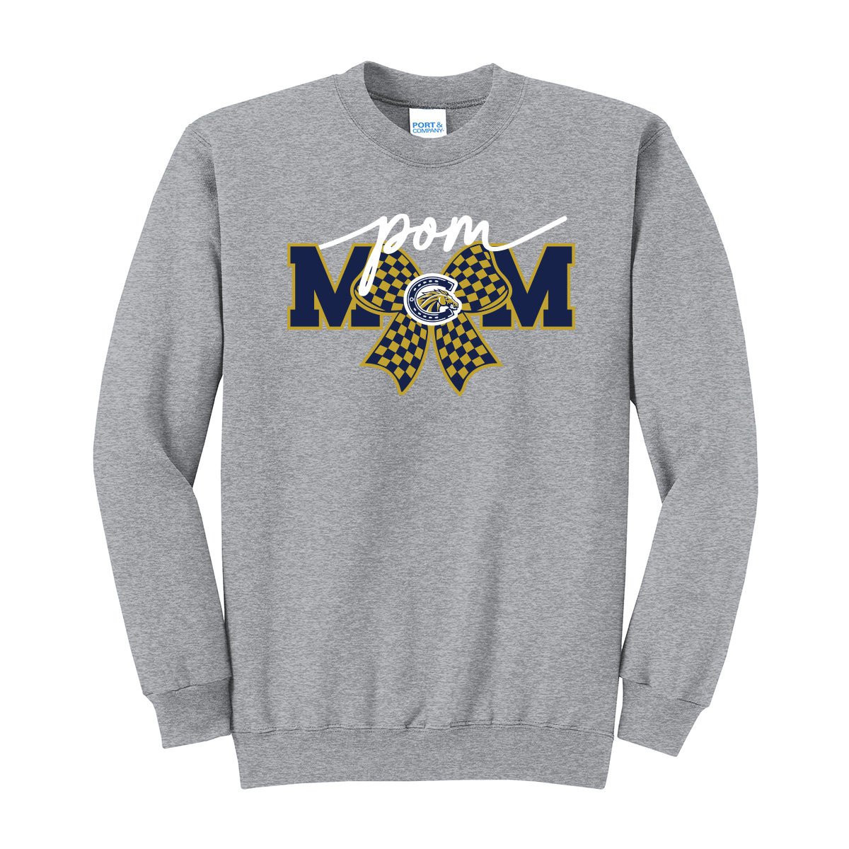Casteel Pom Mom Bow Unisex Crewneck Sweatshirt