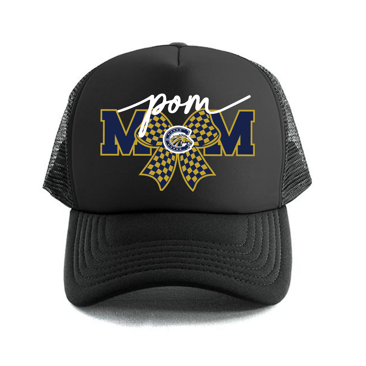Casteel Pom Mom Bow Trucker Hat