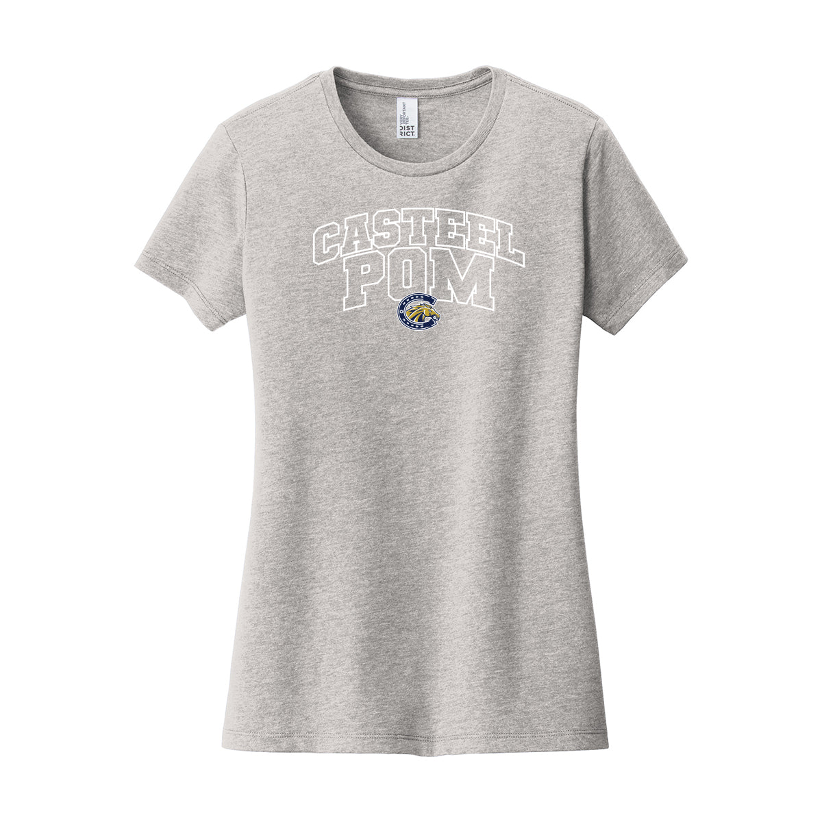 Casteel Pom Outline Women's Fitted Tee