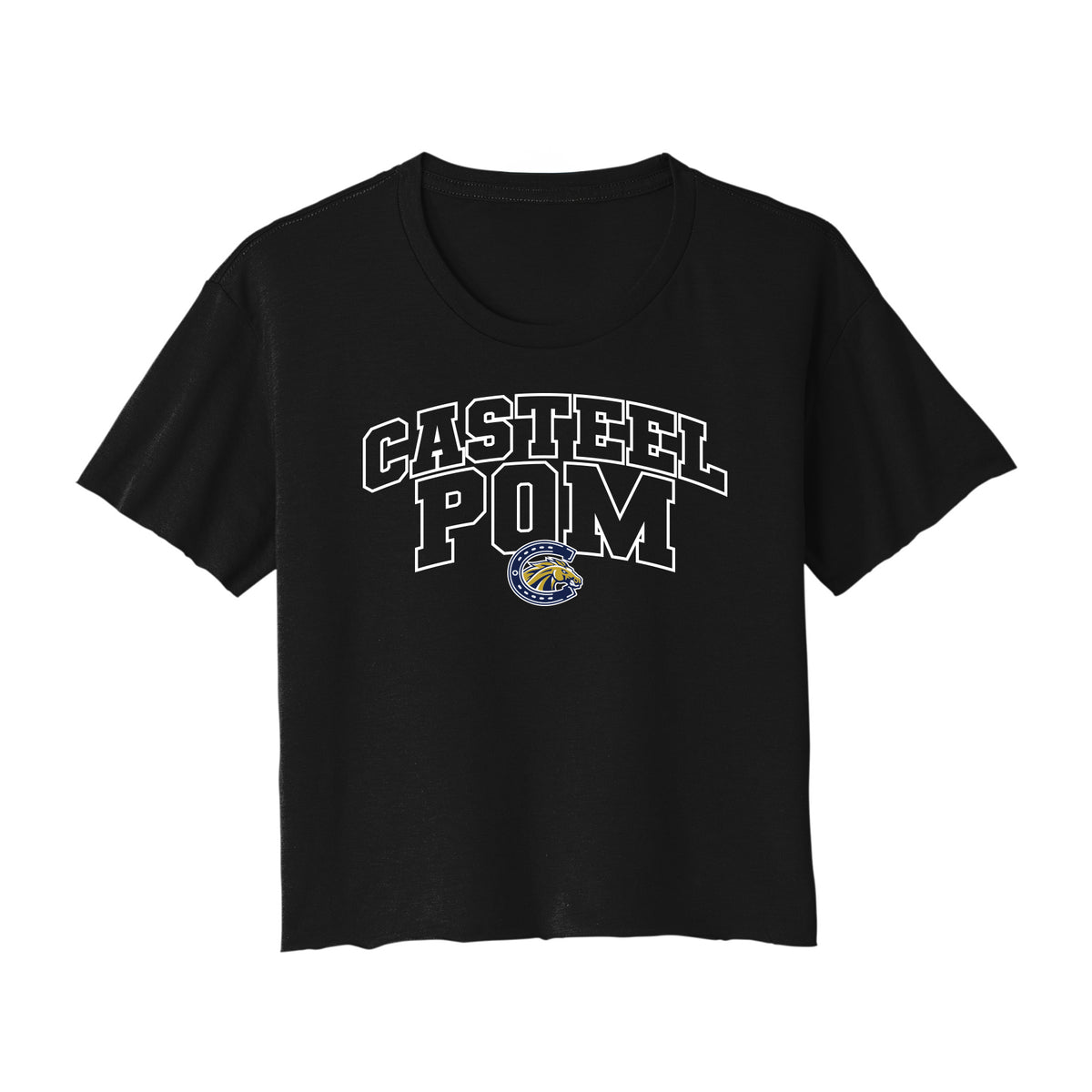 Casteel Pom Outline Cropped Tee