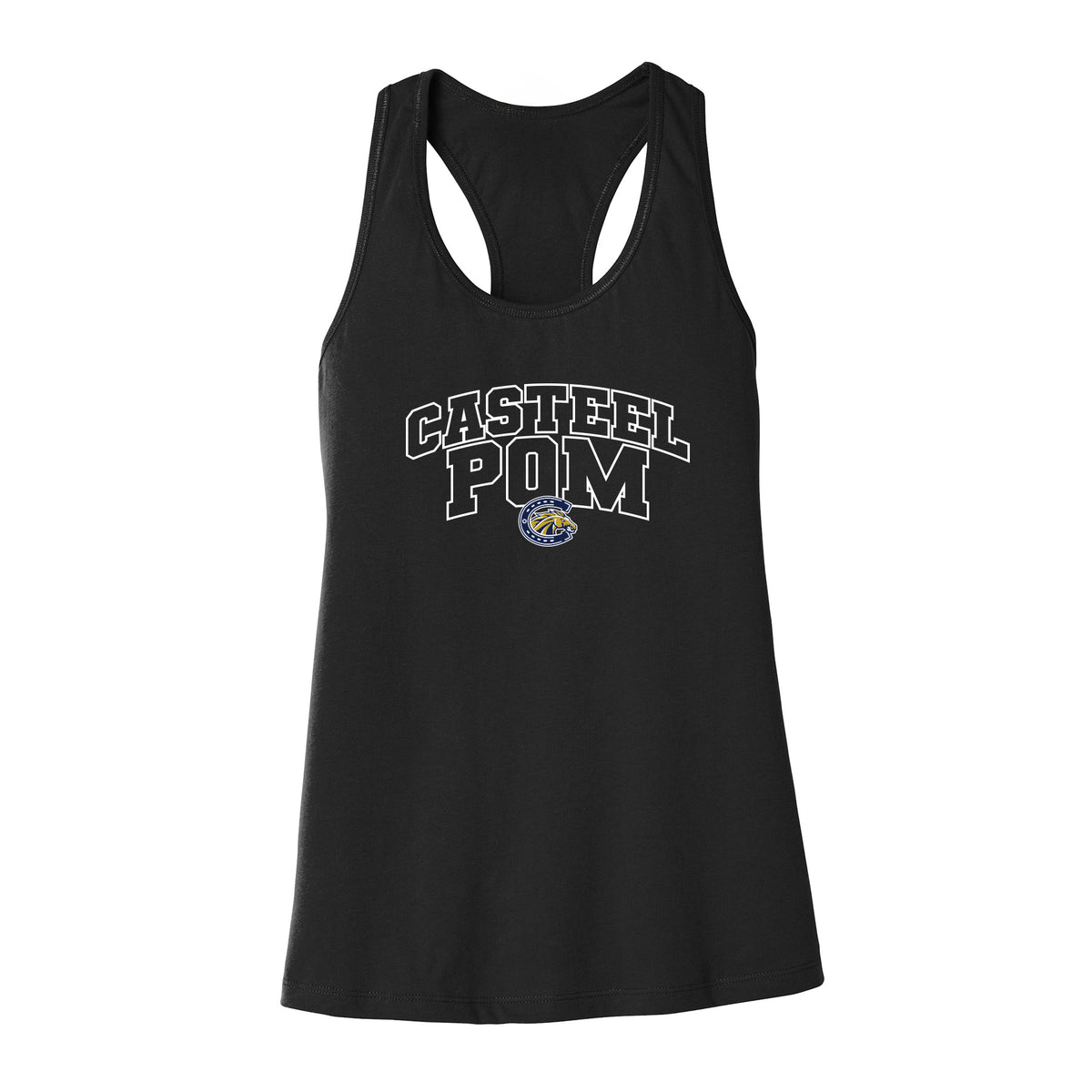Casteel Pom Outline Racerback Tank