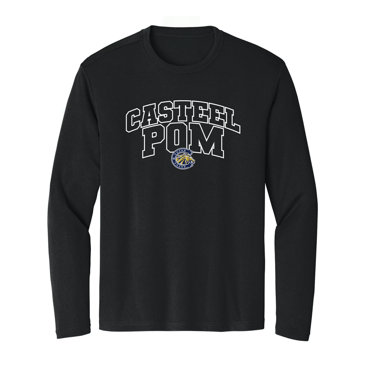 Casteel Pom Outline Unisex Long Sleeve Tee