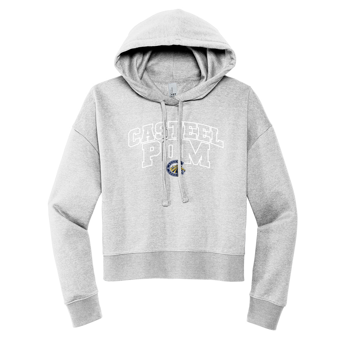 Casteel Pom Outline Cropped Hoodie