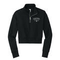 Casteel Pom Outline Cropped 1/4 Zip Fleece