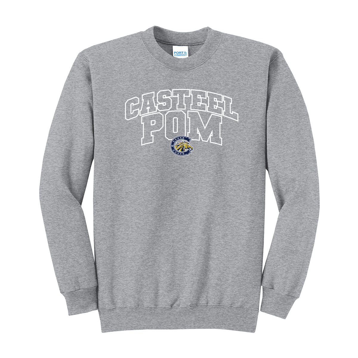 Casteel Pom Outline Unisex Crewneck Sweatshirt