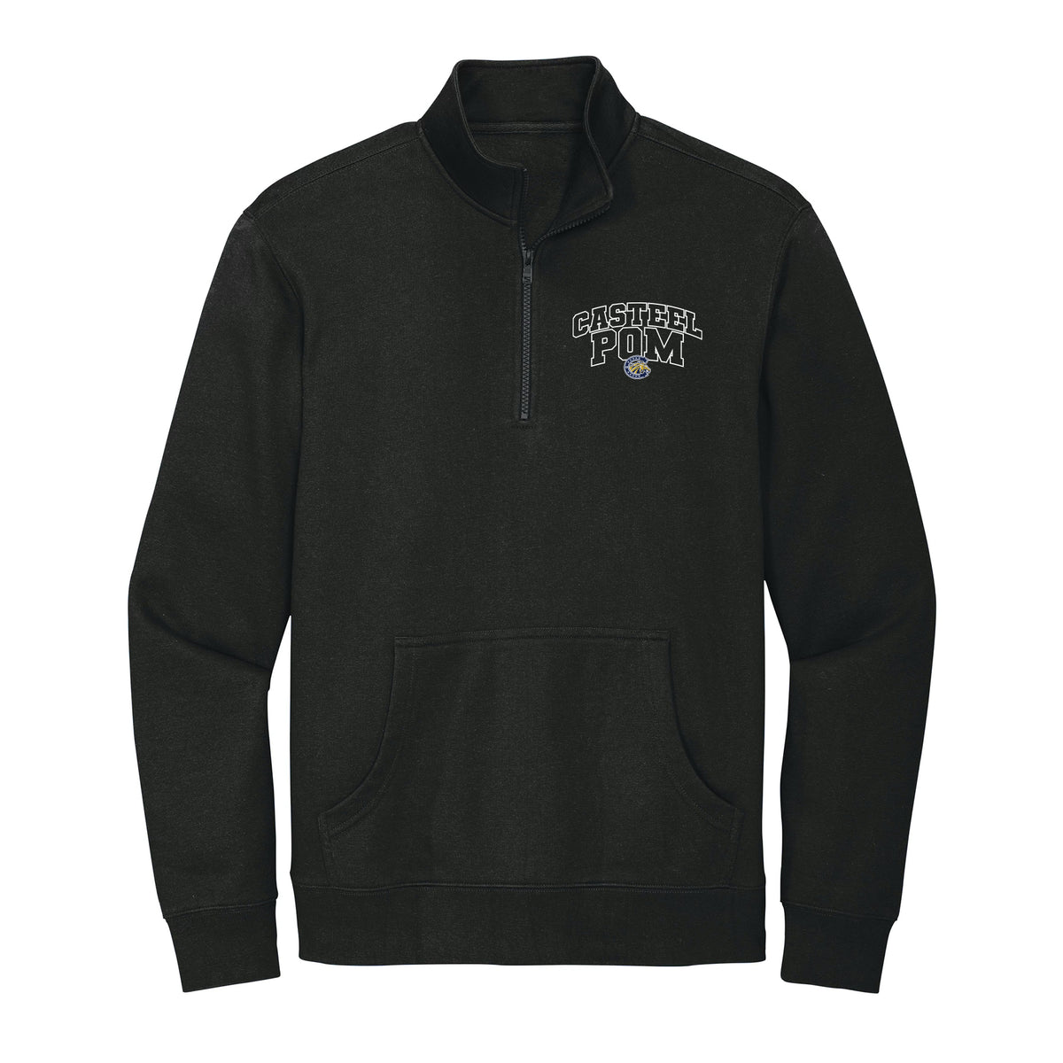 Casteel Pom Outline 1/4 Zip Fleece