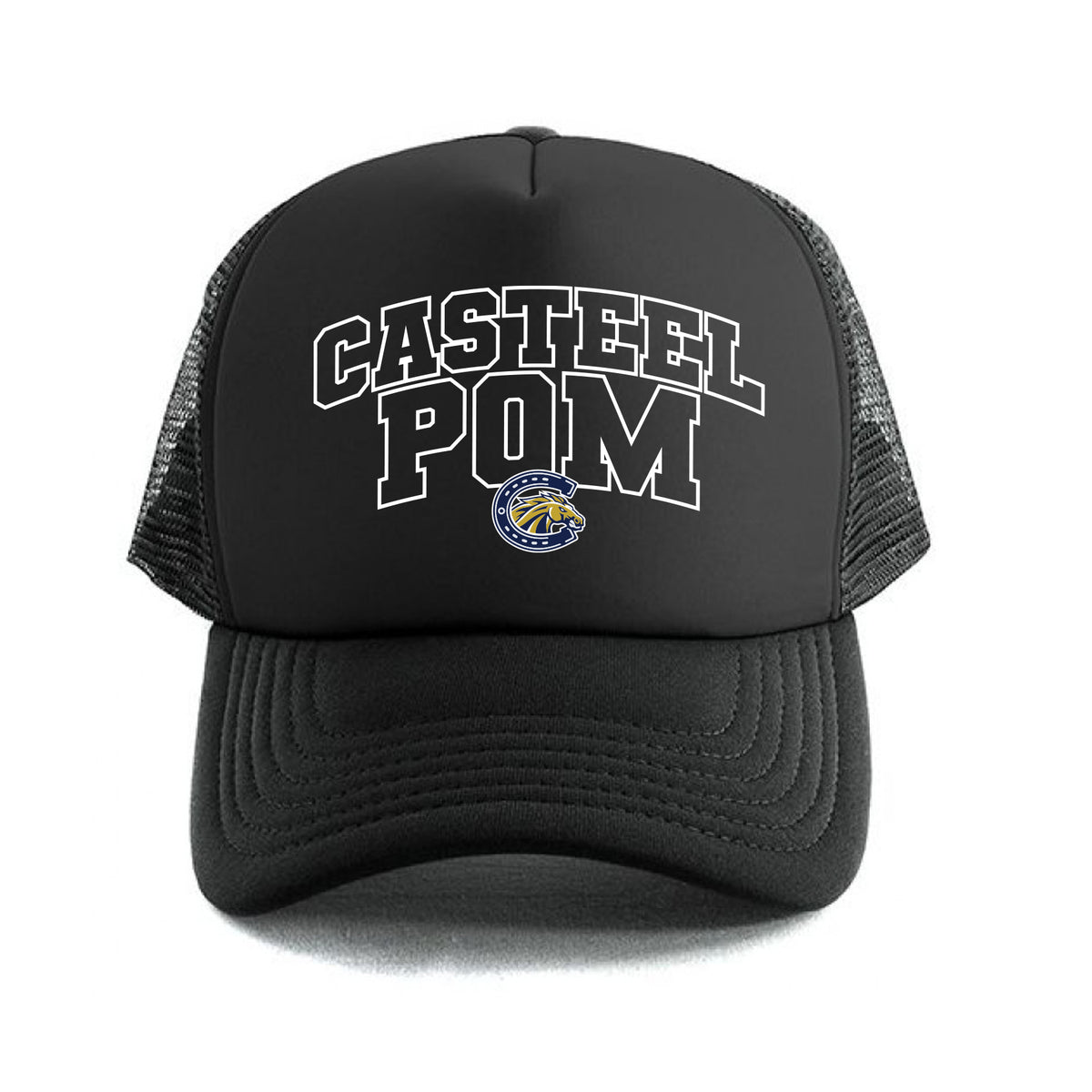 Casteel Pom Outline Trucker Hat