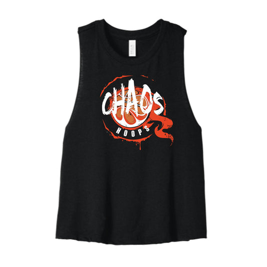 Chaos Hoops Cropped Racerback Tank