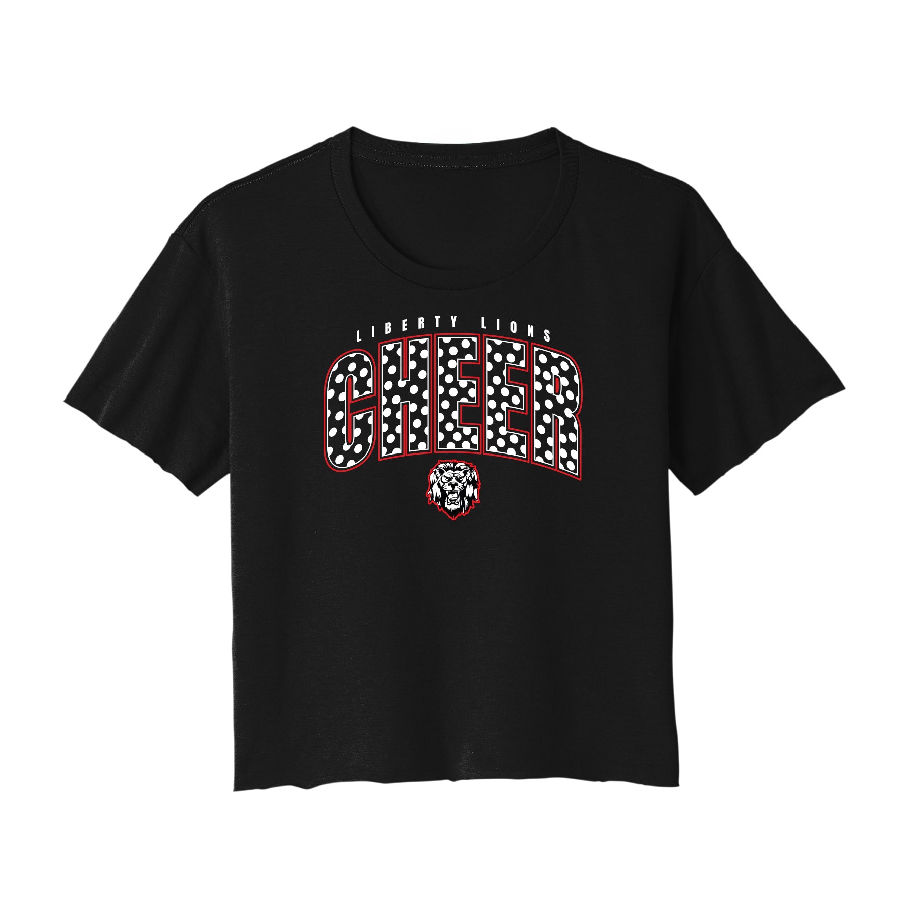 Liberty Cheer Polka Dot Cropped Tee