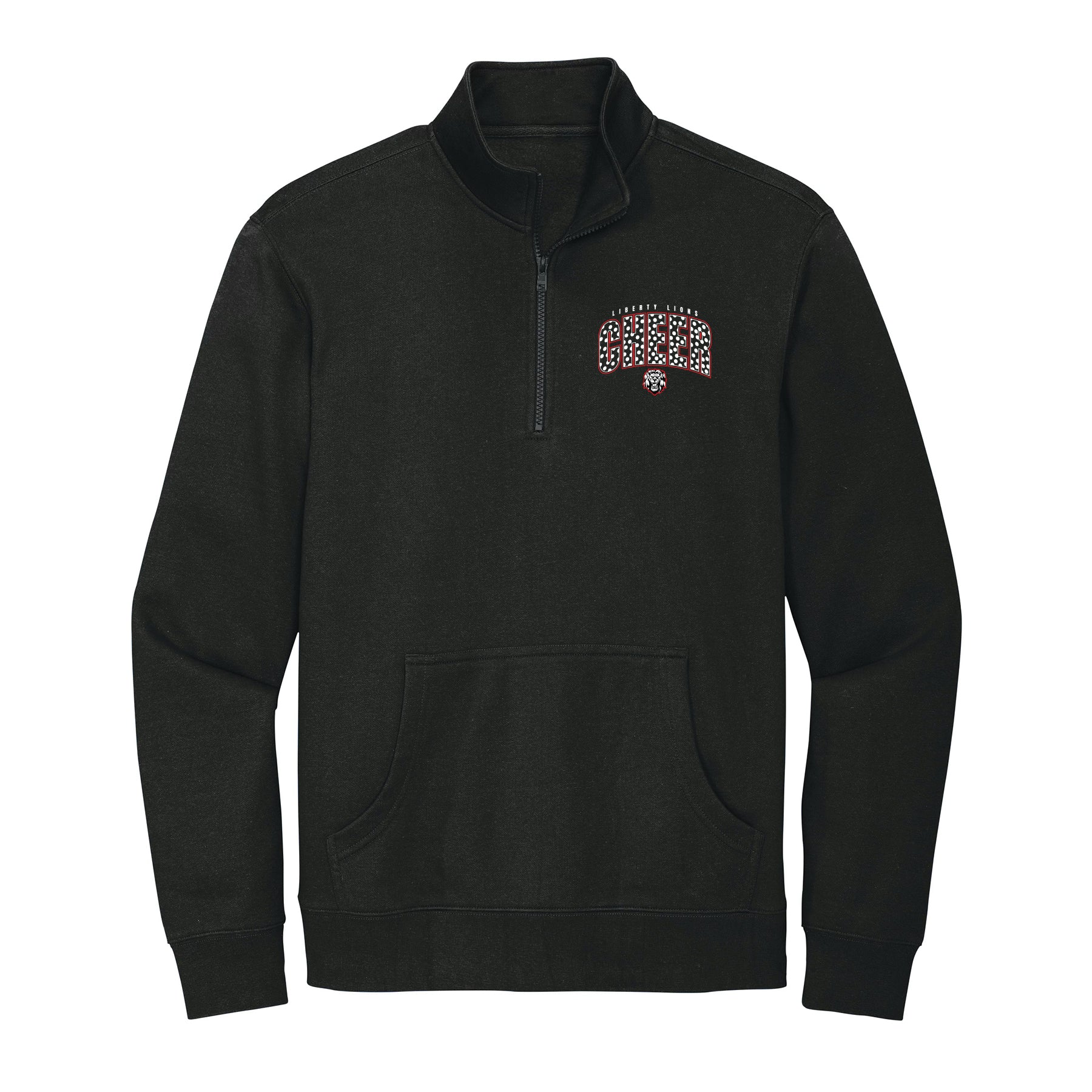 Liberty Cheer Polka Dot 1/4 Zip Fleece