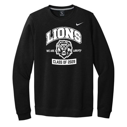 Loins Class Of 2029 Nike Crewneck Sweatshirt