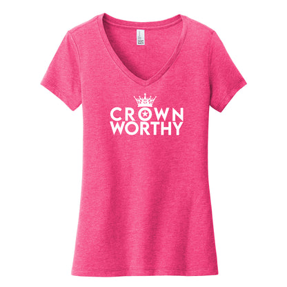 Crown Worthy Womens V-Neck Tee