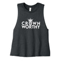 Crown Worthy Cropped Racerback Tank