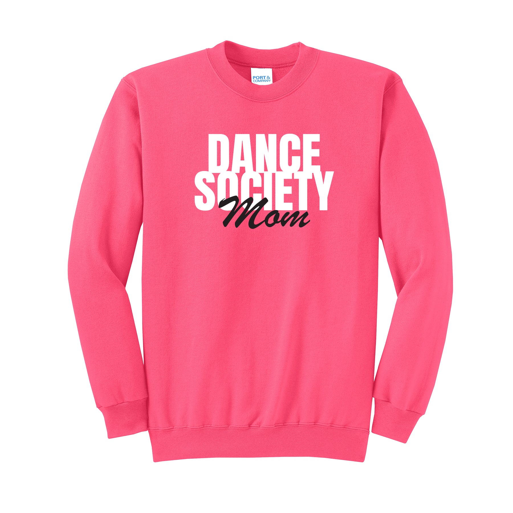 Dance Society Mom Stacked Crewneck Sweatshirt