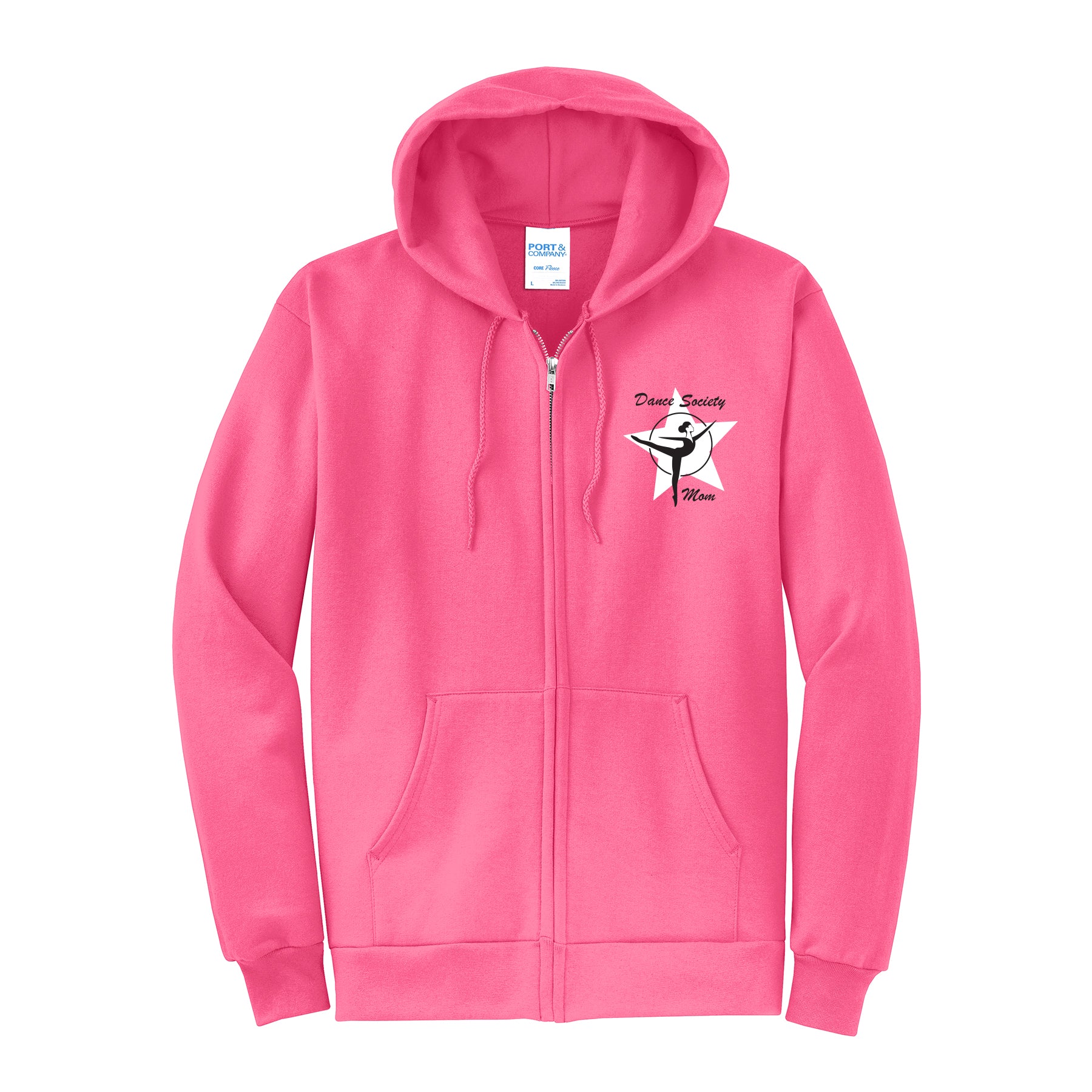 Dance Society Mom Full Zip Sweatshirt (Custom Name Option)