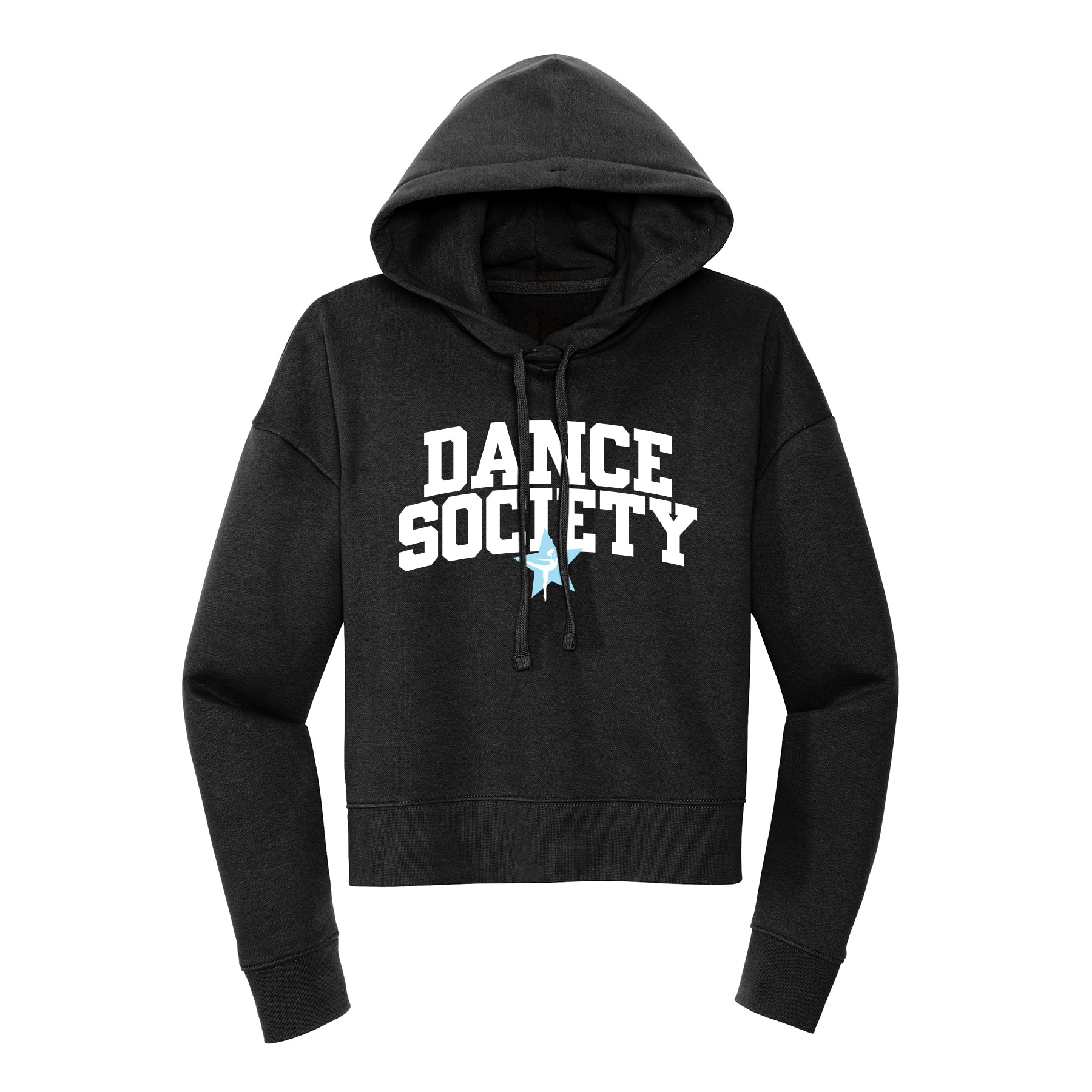 Dance Society Curved Cropped Hoodie