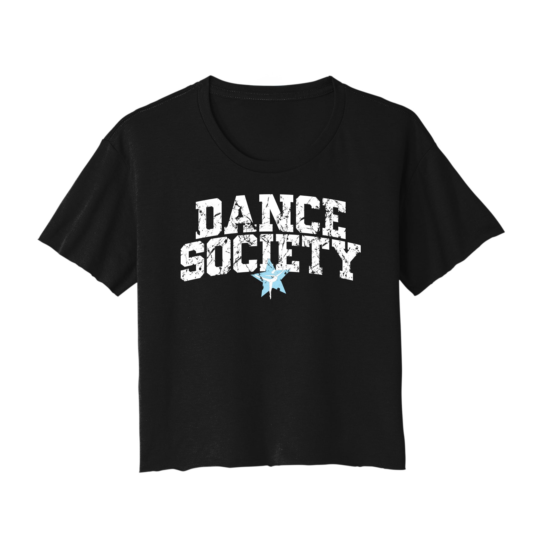 Dance Society Distressed Cropped Tee