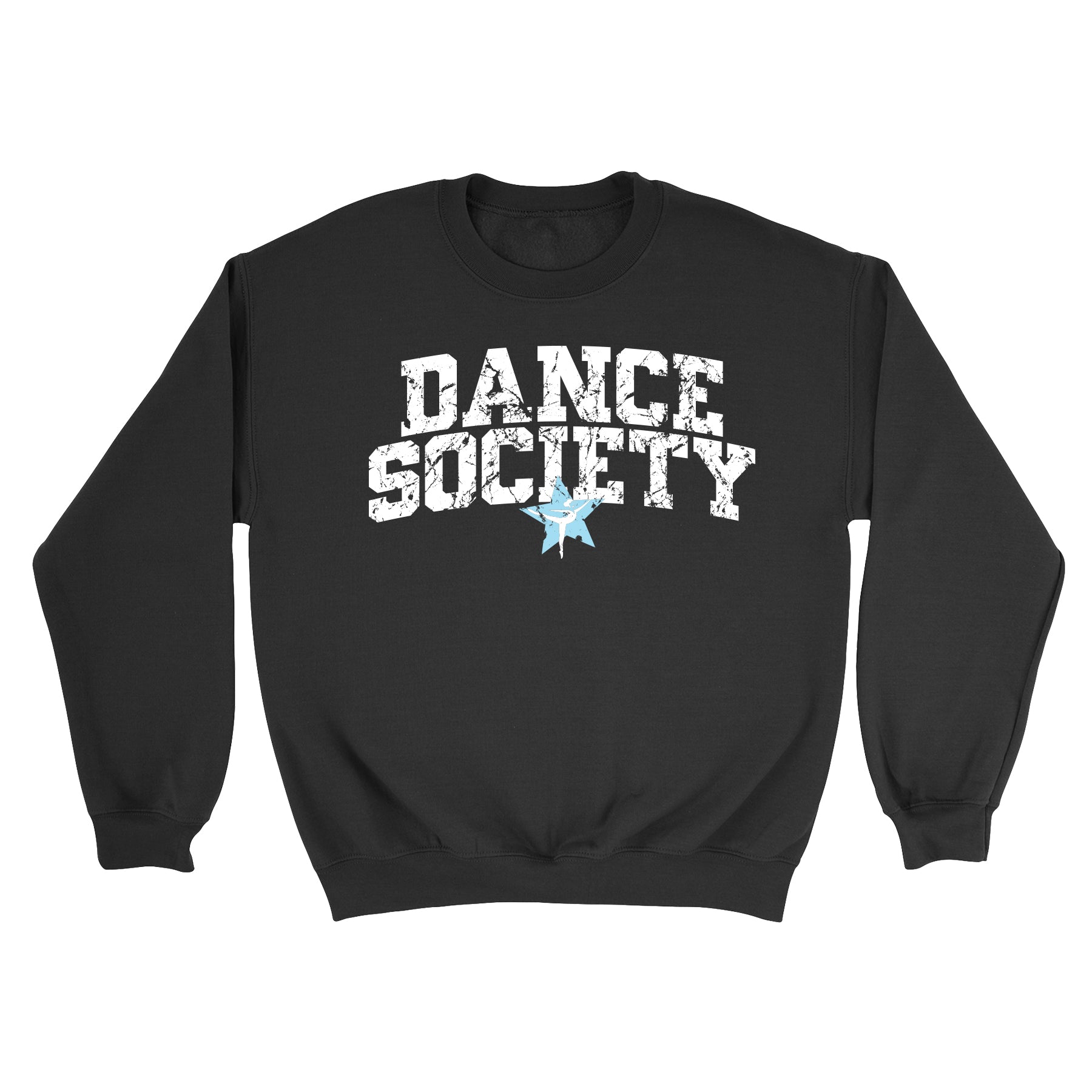 Dance Society Distressed Crewneck Sweatshirt