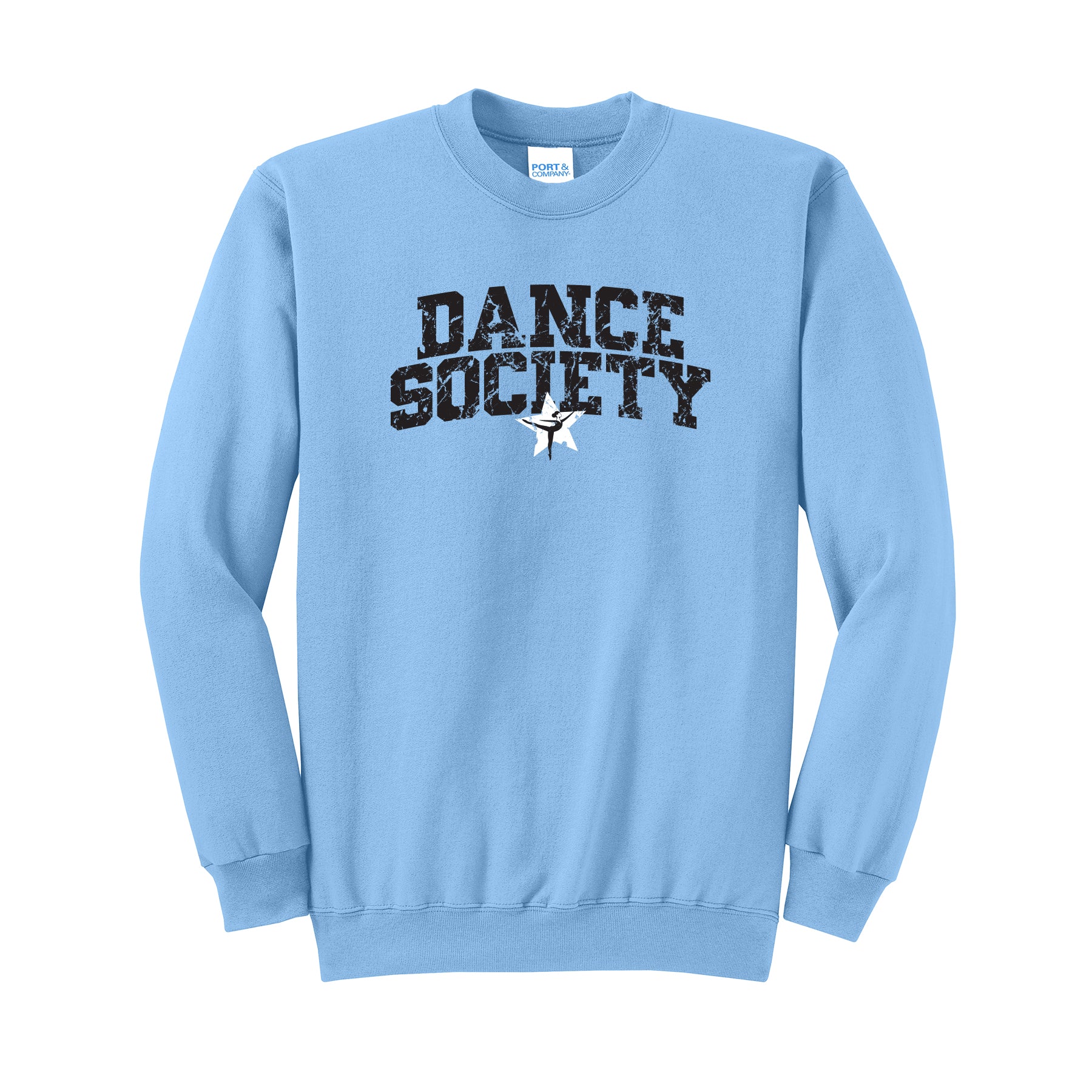 Dance Society Distressed Crewneck Sweatshirt