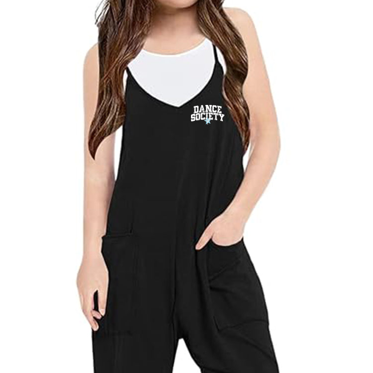 Dance Society Distressed Pant Romper