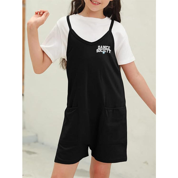 Dance Society Distressed Short Romper