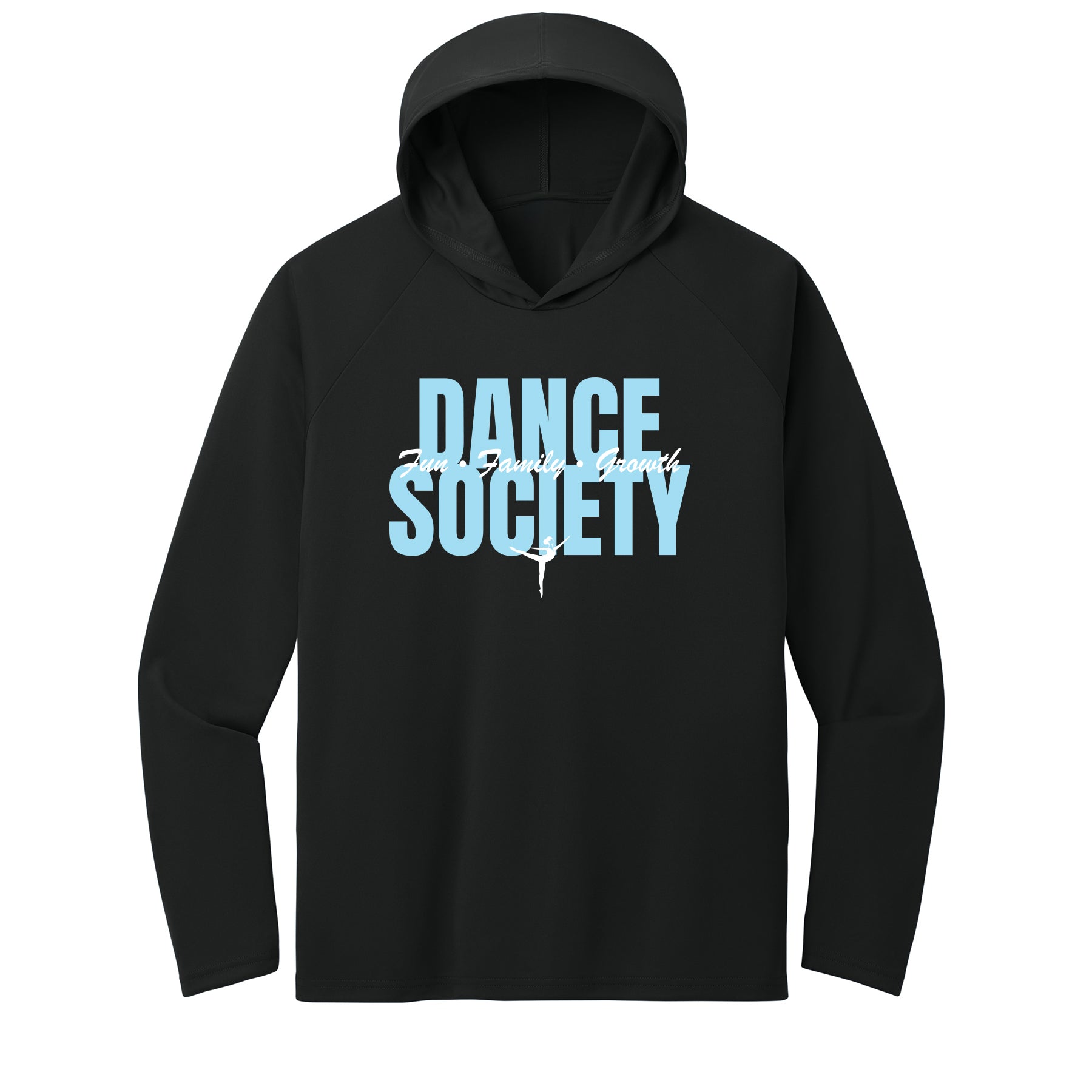 Dance Society Stacked Performance Hooded Long Sleeve Tee