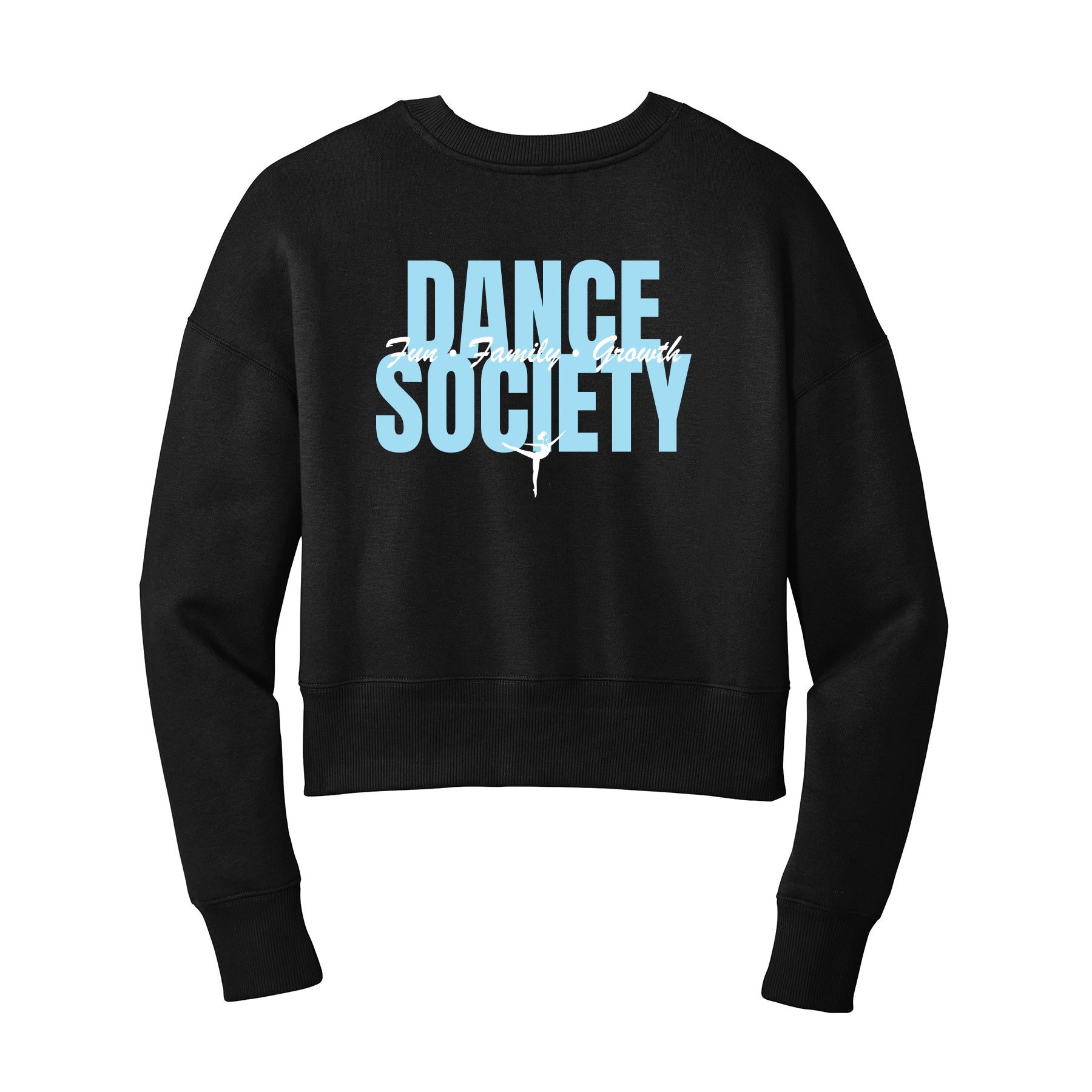 Dance Society Stacked Cropped Crewneck Sweatshirt
