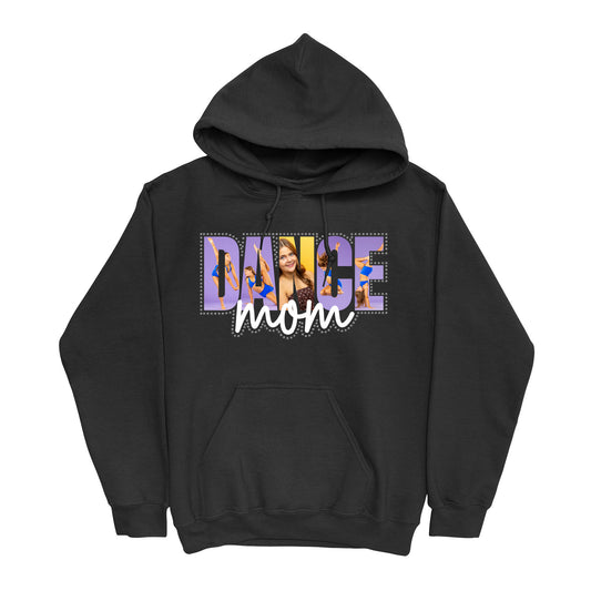 Custom Photo and Rhinestone Dance Mom Unisex Hoodie