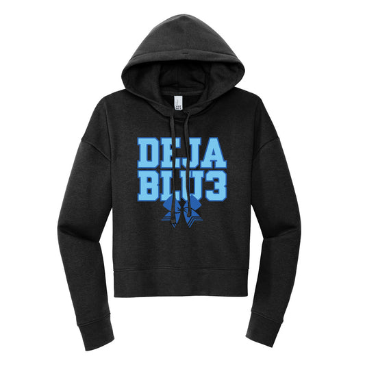 Deja Blu3 Bow Cropped Hoodie