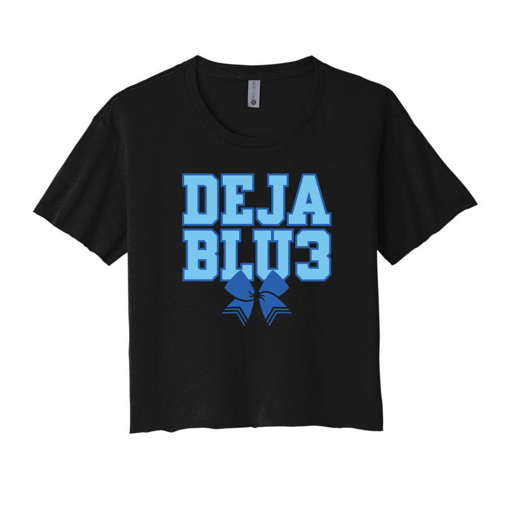 Deja Blu3 Bow Cropped Tee