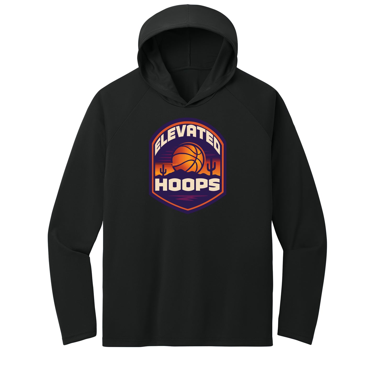 Elevated Hoops Performance Hooded Long Sleeve Tee