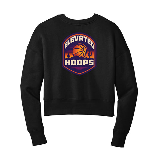Elevated Hoops Cropped Crewneck Sweatshirt