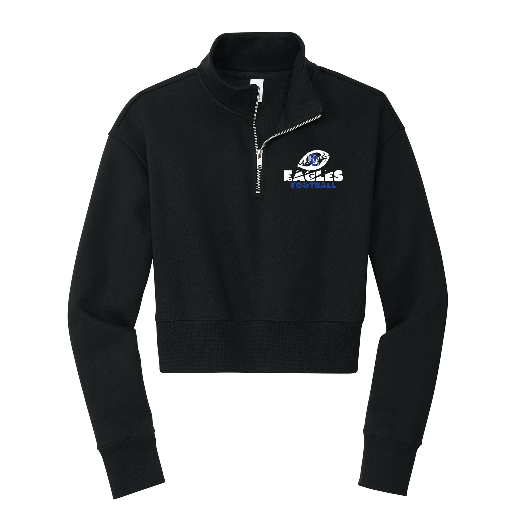 Eagles Ball Cropped 1/4 Zip Fleece