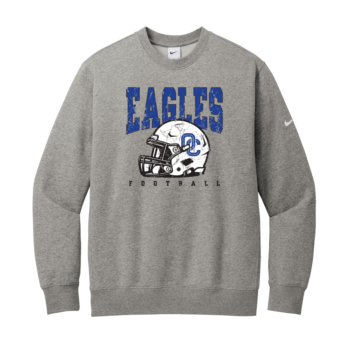 Eagles Helmet Nike Crewneck Sweatshirt