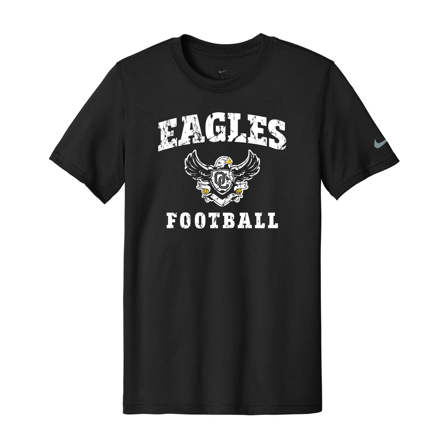 Eagles Football Distressed Nike Dri-Fit Tee