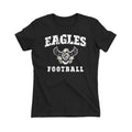 Eagles Football Distressed Women's Fitted Tee